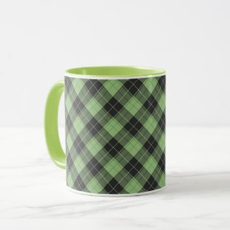 Simple tartan pattern in Light green