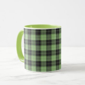 Simple tartan pattern in Light green