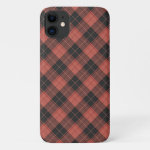 Simple tartan pattern in red iPhone 11 case
