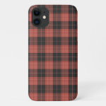 Simple tartan pattern in red iPhone 11 case