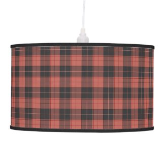 Simple tartan pattern in red ceiling lamp