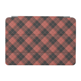Simple tartan pattern in red iPad mini cover