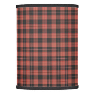 Simple tartan pattern in red lamp shade