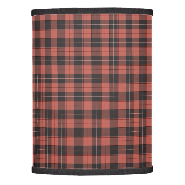 Simple tartan pattern in red lamp shade (Front)