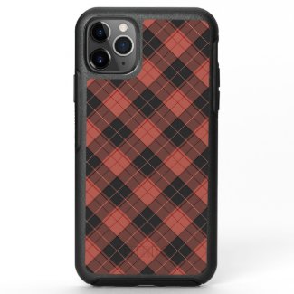 Simple tartan pattern in red OtterBox symmetry iPhone 11 pro max case