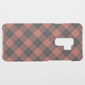 Simple tartan pattern in red uncommon samsung galaxy case (Back (Horizontal))
