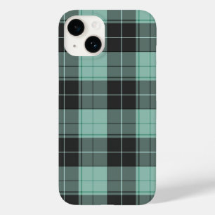 Simple tartan pattern in turquoise Case-Mate iPhone 14 case