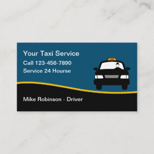 Simple Taxi Service And Care Hire Business Card