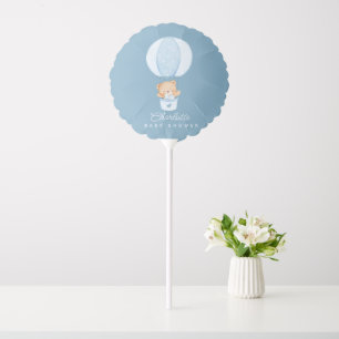 Simple Teddy Bear Blue Balloon