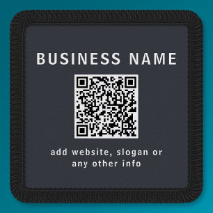 Simple Template for your QR code   Dark Grey Patch