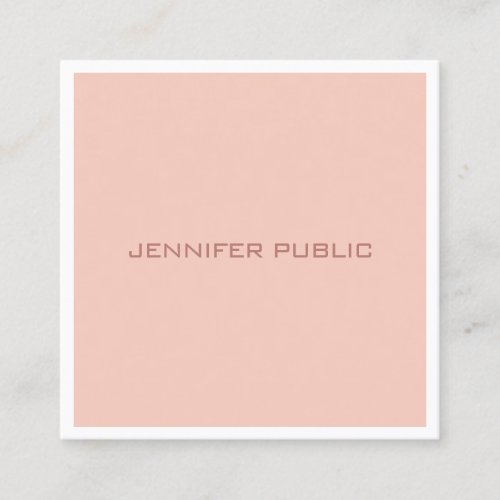 Simple Template Professional Modern Minimalist Square Business Card