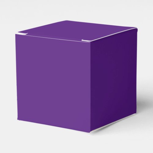Simple Template Solid Color Royal Purple Classic Favor Boxes