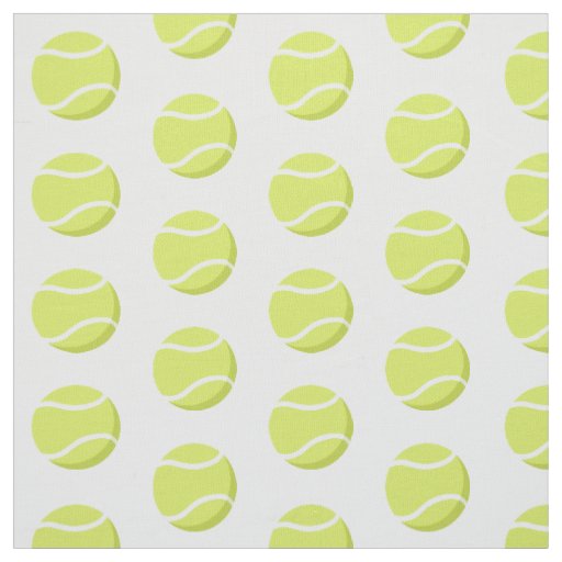 simple tennis balls sports pattern fabric