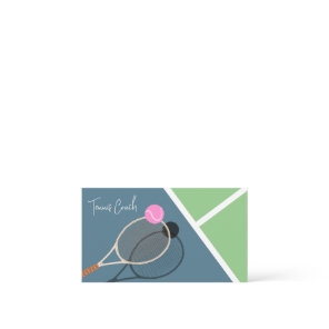 Simple Tennis Modern Pastel Business Card