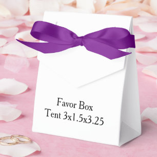 simple Tent 3x1.5x3.25 Favor Boxes