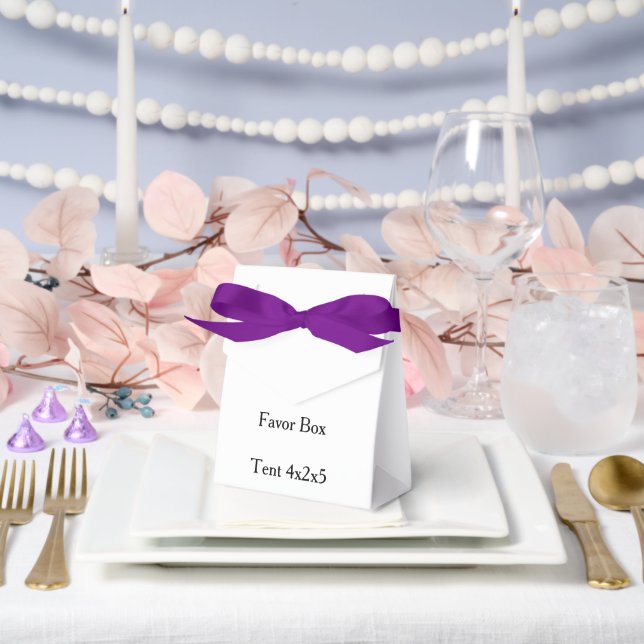 simple Tent 4x2x5  Favor Boxes (Wedding)