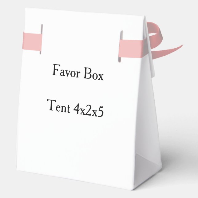 simple Tent 4x2x5 Favor Boxes (Back)