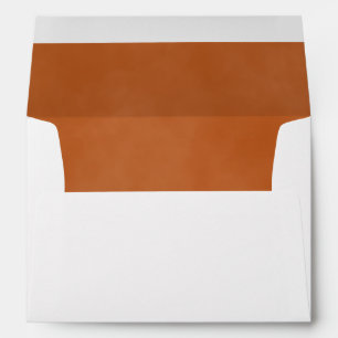 Simple Terracotta Wedding Envelope