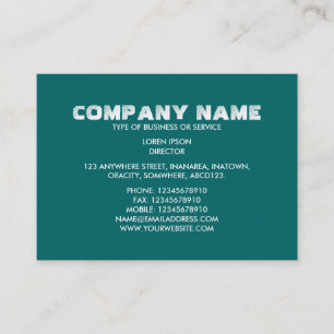 Simple Text 06 - Moss Green Business Card