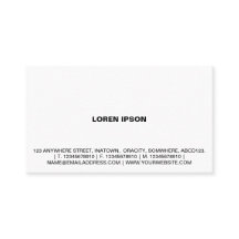 Simple Text 08 - White