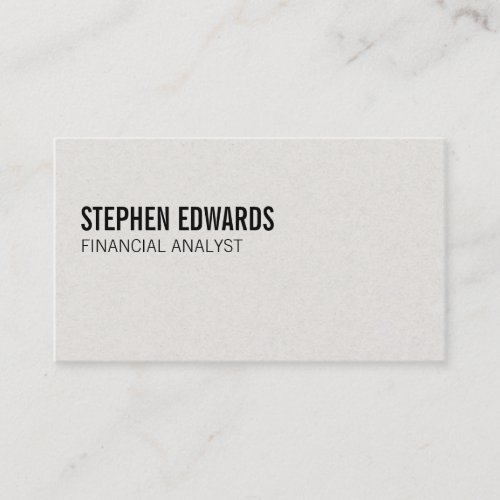 Simple  Text Business Card