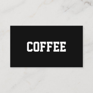 Simple Text Coffee Superstar Centered Loyalty Card