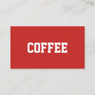 Simple Text Coffee Superstar Centered Loyalty Card