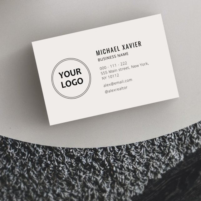 simple text custom logo business card (Creator Uploaded)