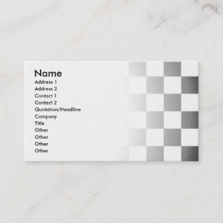 Simple textured checkerboard business card