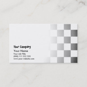 Simple textured checkerboard business card