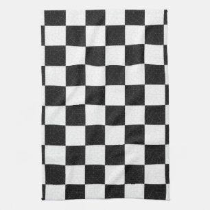 Simple textured checkerboard towel