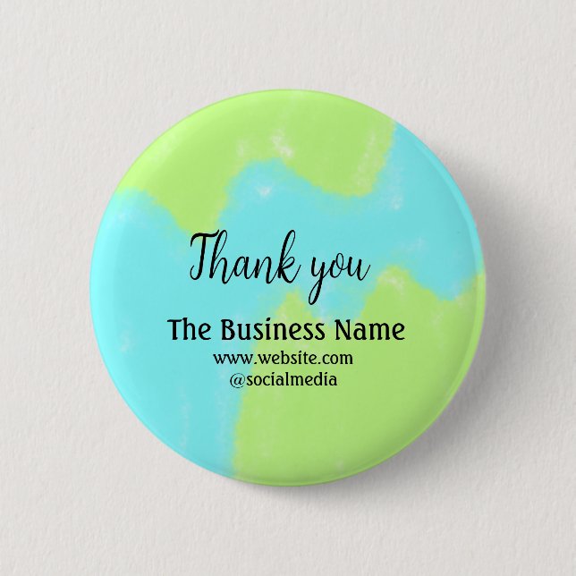 Simple thank you add business name details text  t button (Front)