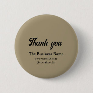 Simple thank you add business name details text  t button