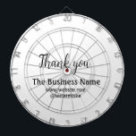 Simple thank you add business name details text  t dart board<br><div class="desc">DESIGN</div>