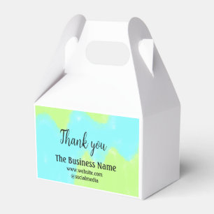 Simple thank you add business name details text t favor boxes