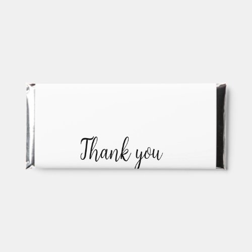 Simple thank you add business name details text  t hershey bar favors