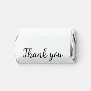 Simple thank you add business name details text t hershey's miniatures