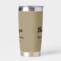 Simple thank you add business name details text t