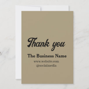 Simple thank you add business name details text  t invitation
