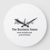 Simple thank you add business name details text t
