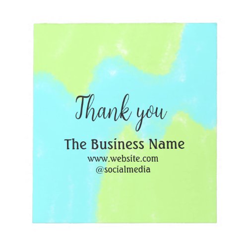 Simple thank you add business name details text  t notepad