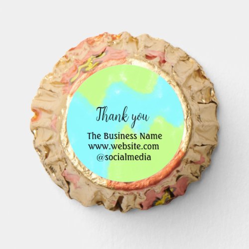 Simple thank you add business name details text  t reeses peanut butter cups