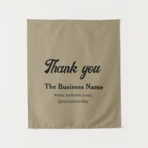 Simple thank you add business name details text  t tapestry