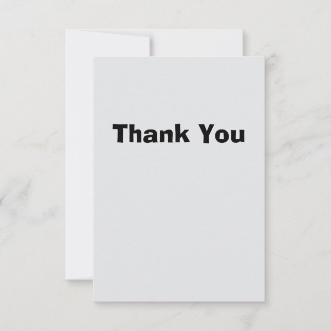 Simple Thank You Card (Front)