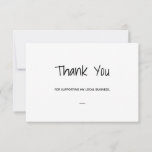Simple Thank You Card at Zazzle