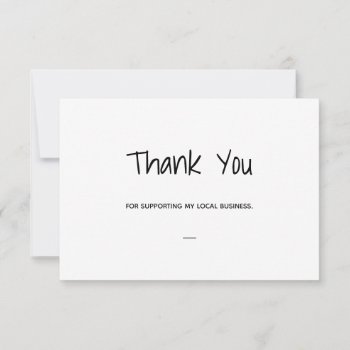 Simple Thank You Card by SpinNationStore at Zazzle