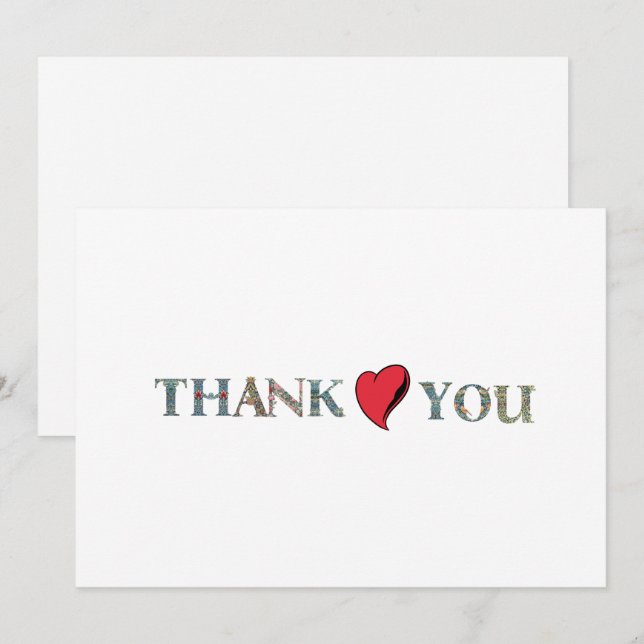Simple Thank You Card (Front/Back)