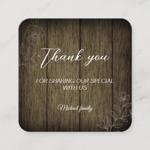 Simple thank you card 