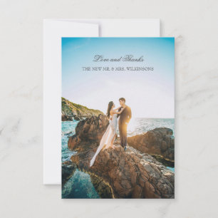 Simple Thank You Card With Photo Full-bleed