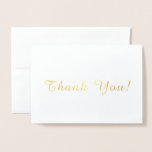 Simple Thank You Foil Card